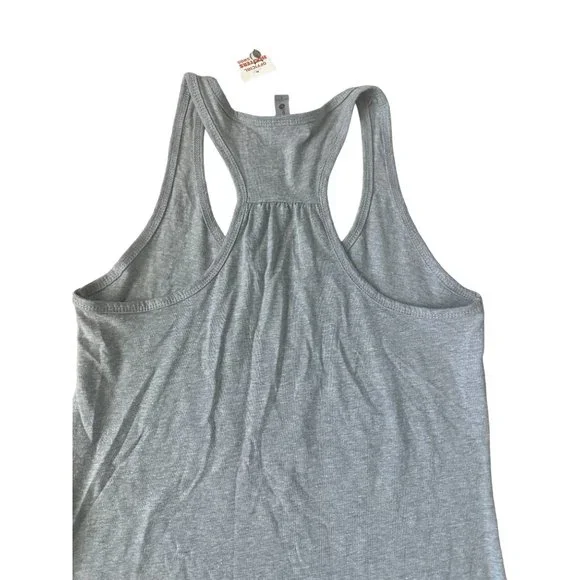 HOOTERS Squad Goals Gray Racerback Tank Top Sz S NEW - Picture 6 of 7